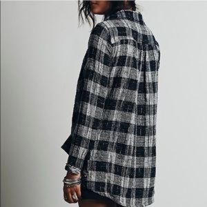 Free People Walk in the Park Plaid Tunic